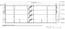 1618 North 54th Street. Building section. Credit: Haverford Square Designs via the City of Philadelphia