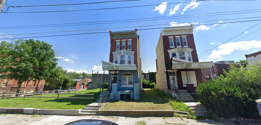 Current view of 1232 and 1236 West Erie Avenue. Credit: Google.