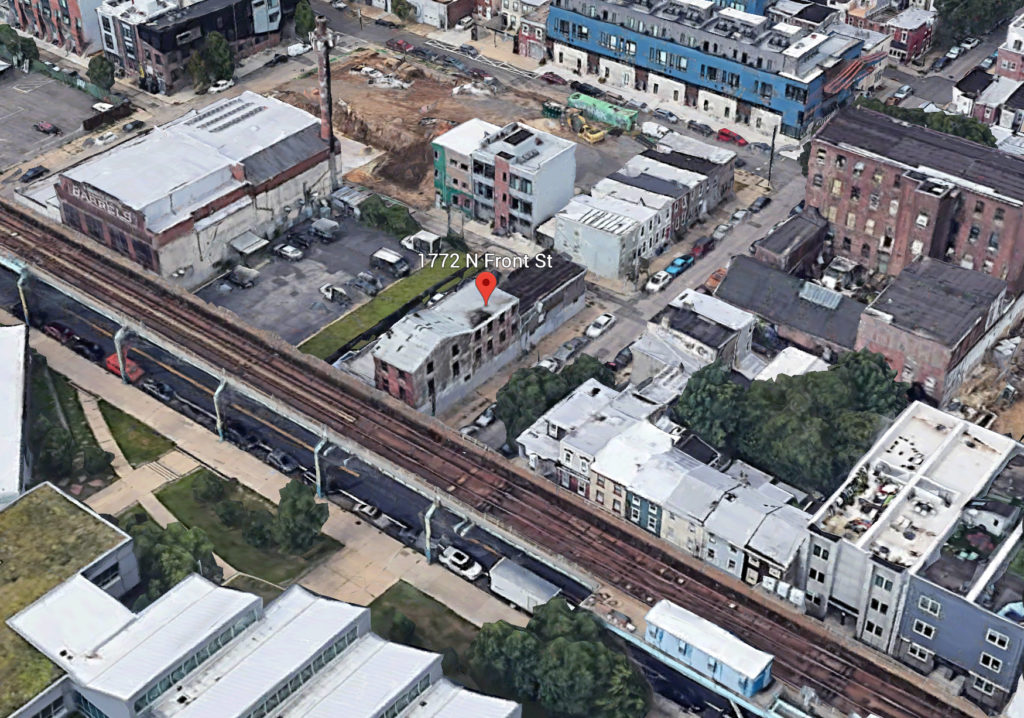 Current view of 1772 North Front Street. Credit: Google.