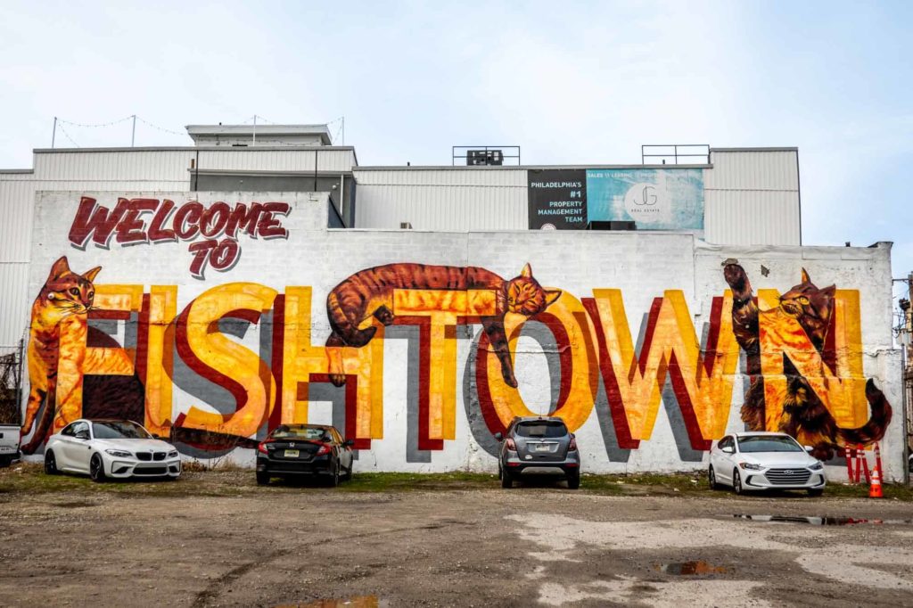 The Fishtown cat mural by Visual Urban Renewal & Transformation. Credit: Guide to Philly