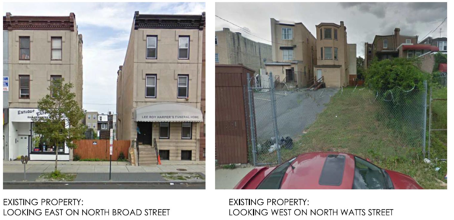 2243 North Broad Street. Previous site conditions. Credit: Stuart G. Rosenberg Architects (SgRA) via the City of Philadelphia