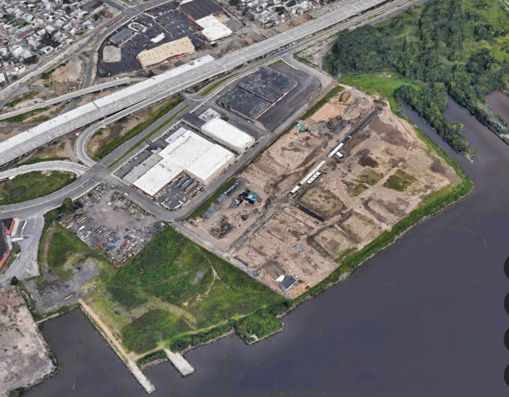 Aerial view of Northbank Site. Credit: Google.