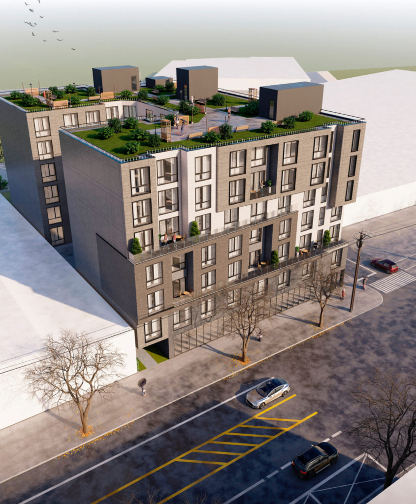 Rendering of 1238-46 Belmont Avenue Credit: Kelly/Maiello Architects.
