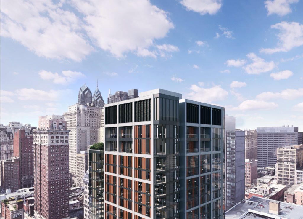 Rendering of 210 South 12th Street. Credit: Rogers Stirk Harbour + Partners.