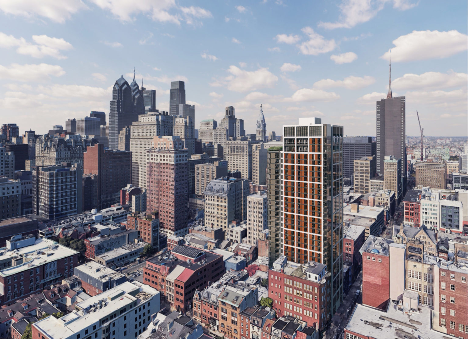 Facade Work Begins at 204 South 12th Street in Washington Square West ...