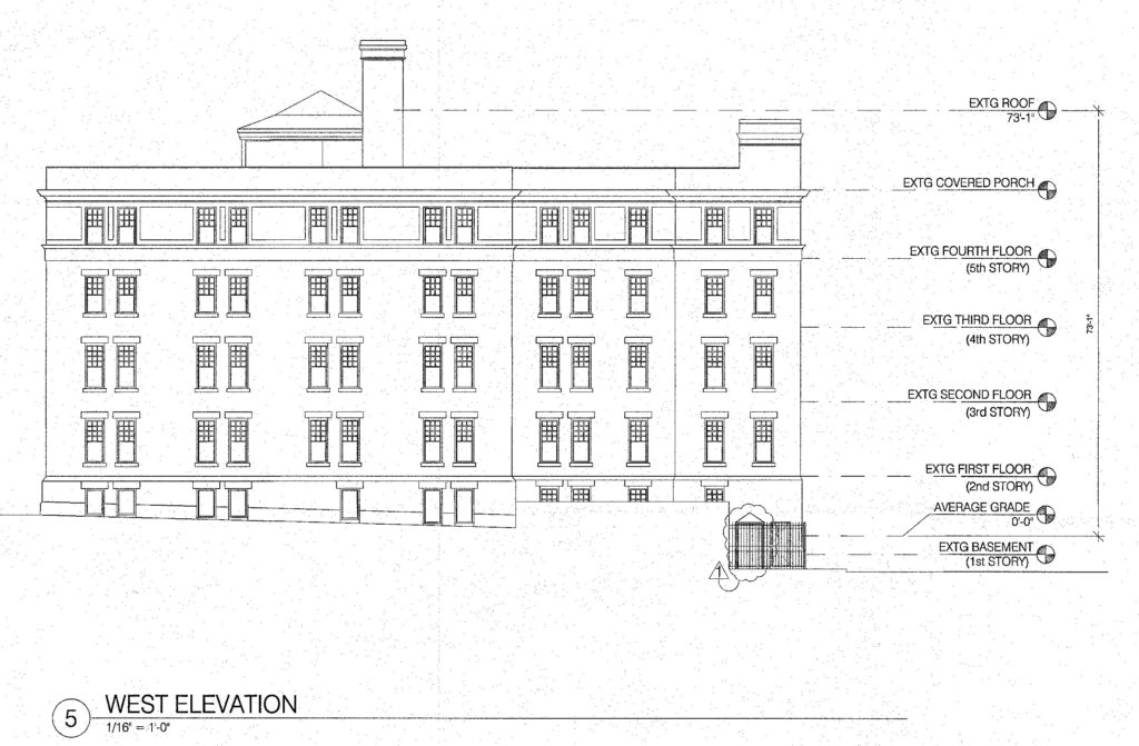 The Project HOPE development at 115 East Huntingdon Street. Building elevation. Credit: Cecil Baker + Partners Architects via the City of Philadelphia