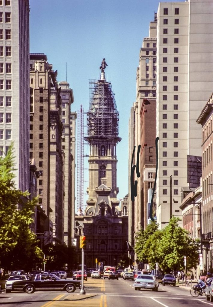 Philadelphia City Hall 1987. Photo by Didier Cayrac