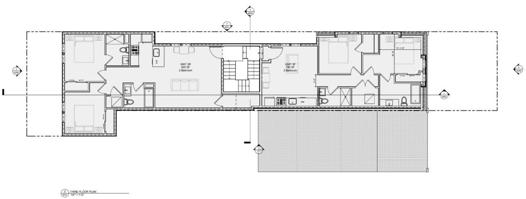 5007 Pentridge Street. Second floor plan. Credit: Ambit Architecture via the City of Philadelphia