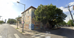 701-13 Cecil B. Moore Avenue, prior to demolition. Looking northwest. August 2019. Credit: Google Maps