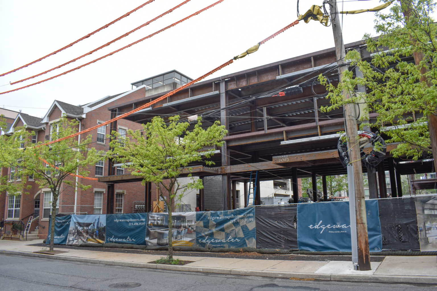 Steel Rises at Edgewater Apartments in Logan Square, Center City