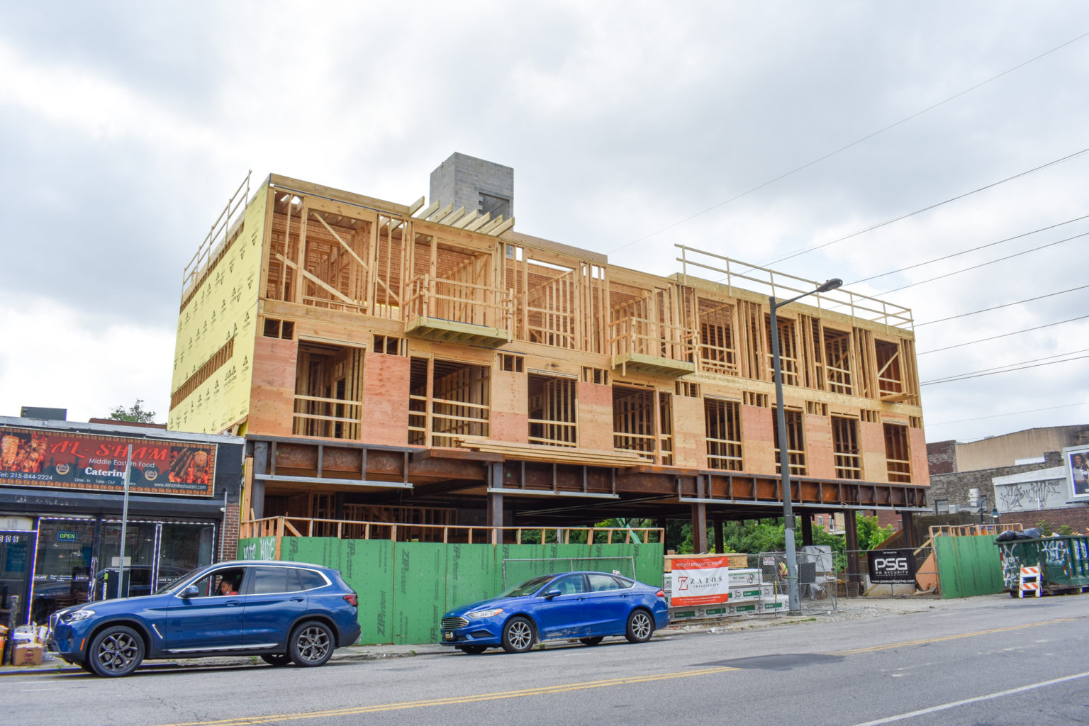 Construction Underway at Station Square at 308 West Chelten Avenue in