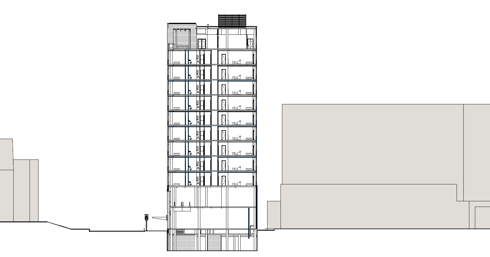 YIMBY Shares Detailed Plans for 12Story Building at 474648 Spruce Street in Garden Court, West