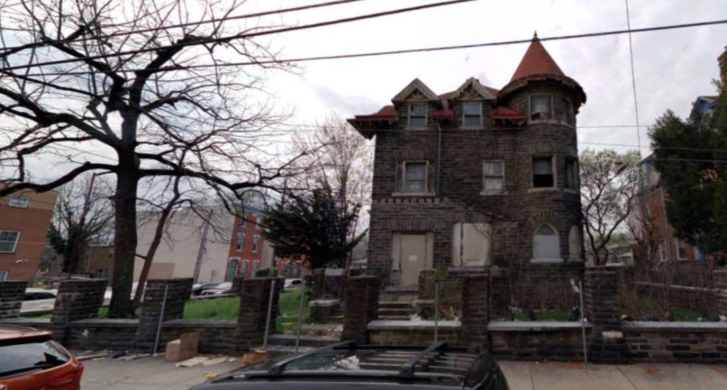 The Allen B. Rorke mansion at 862-72 North 41st Street. Looking west. Credit: Haverford Square Properties