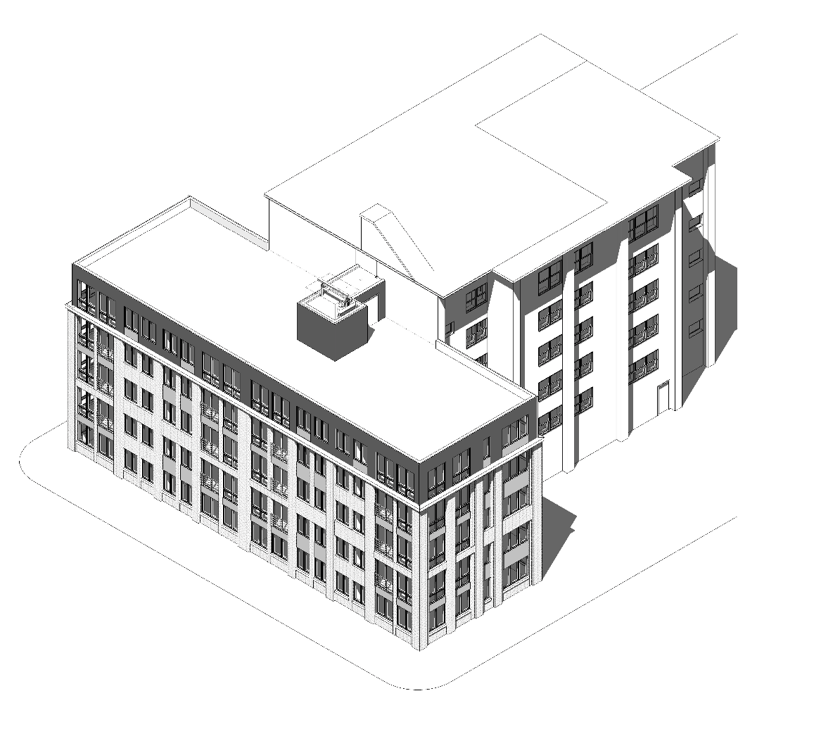 Artist Village at 700 South 17th Street. Axonometric rendering. Credit: The Regis Group