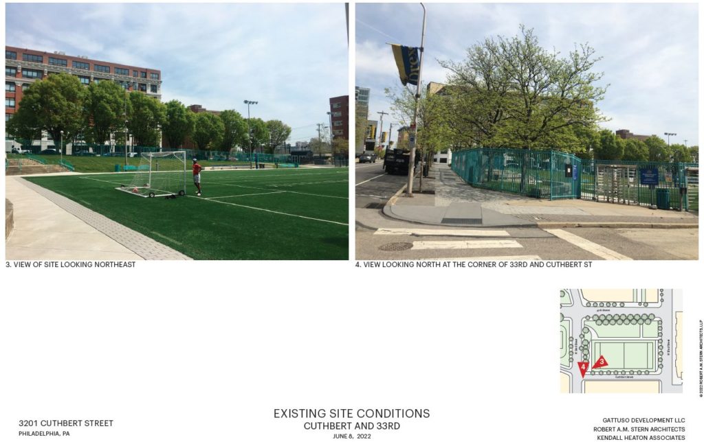 YIMBY Reviews Site and Landscape Plans for 3201 Cuthbert Street in