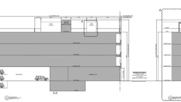 1731 Washington Avenue. Building section. Credit: Harman Deutsch Ohler Architecture via the City of Philadelphia