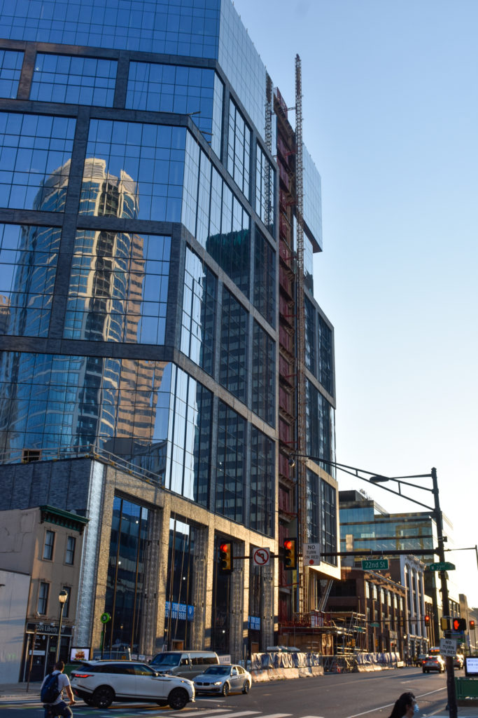 Exterior Construction Nearly Complete at 2222 Market Street in Center ...