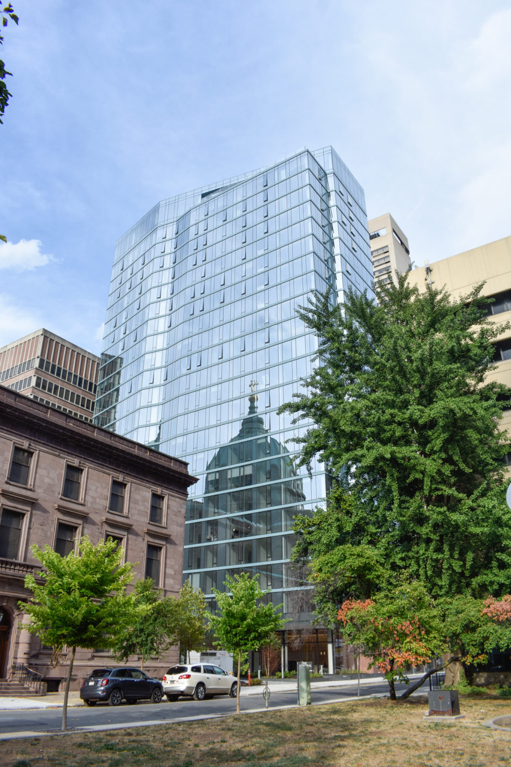 Construction Complete at One Cathedral Square in Logan Square, Center