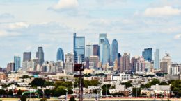 Philadelphia skyline from Citizens Bank Park. Photo by Thomas Koloski
