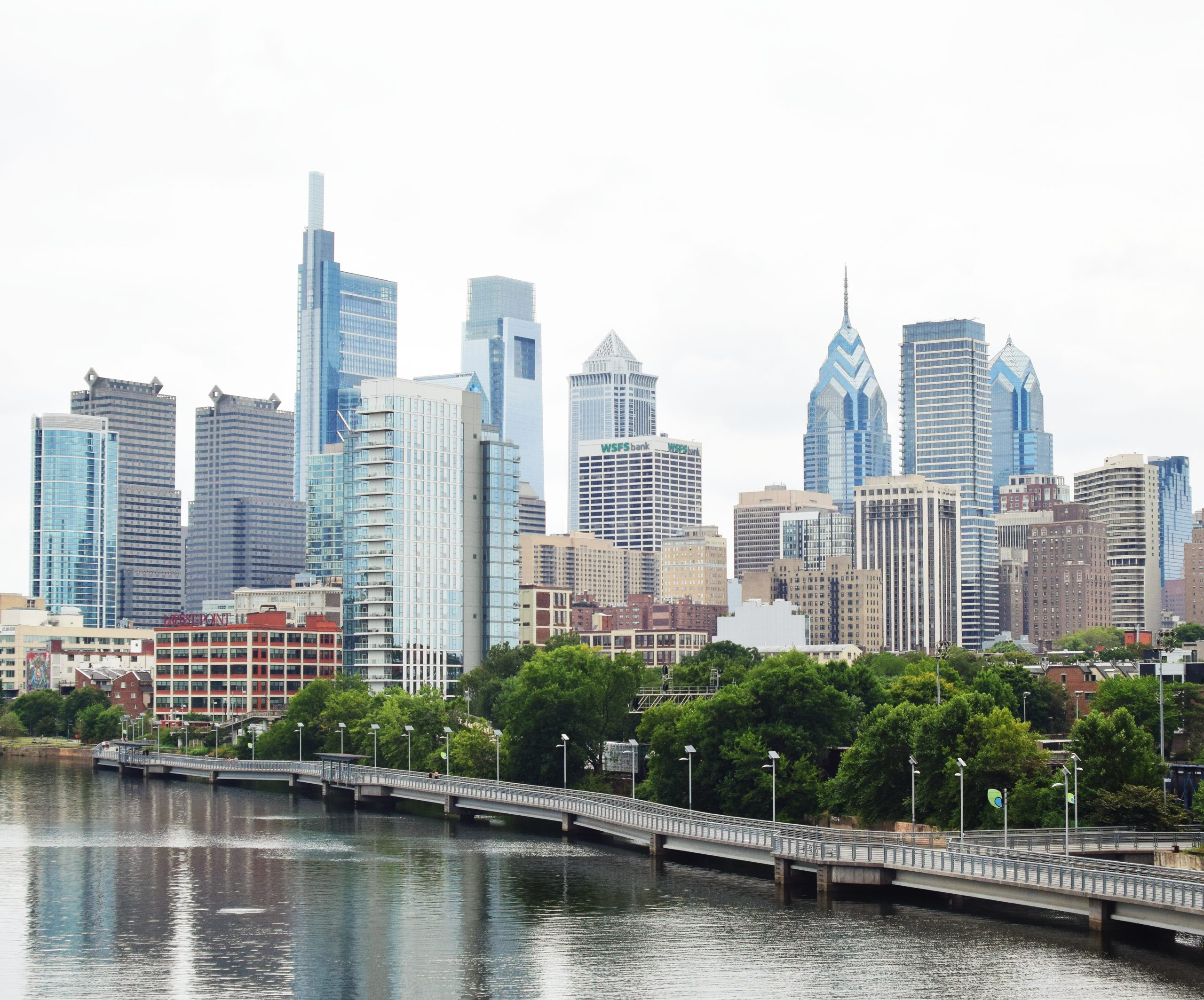 The Laurel in the Philadelphia skyline from South Street Bridge. Photo by Thomas Koloski