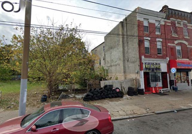 4054 West Girard Avenue. Site condition prior to redevelopment. Credit: KCA Design Associates via a zoning submission to the City of Philadelphia