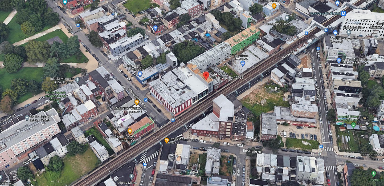 The Emerald at 2214 North Front Street. Looking northwest. Credit: Google Maps