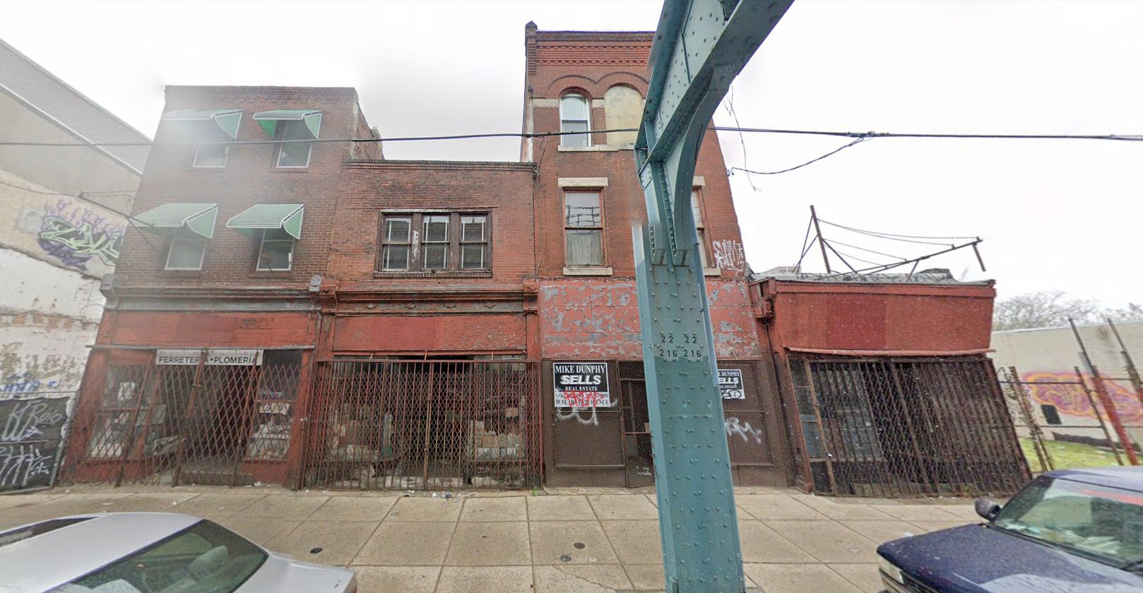 Future site of The Emerald at 2214 North Front Street, prior to demolition. Looking west. November 2019. Credit: Google Maps