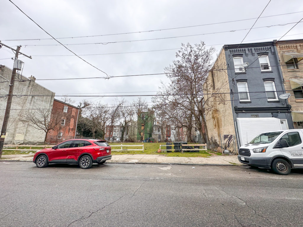 Construction Not Yet Started at 2427 and 2429 Cecil B. Moore Avenue in