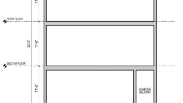 2002 North 22nd Street. Building section. Credit: 24 Seven Design Group LLC via the City of Philadelphia