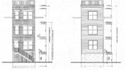 2018 East Tioga Street. Building elevations. Credit: Wiedenman Architecture via the City of Philadelphia