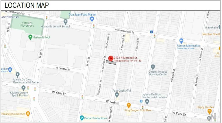 Permits Issued for 2432 North Marshall Street in North Philadelphia ...
