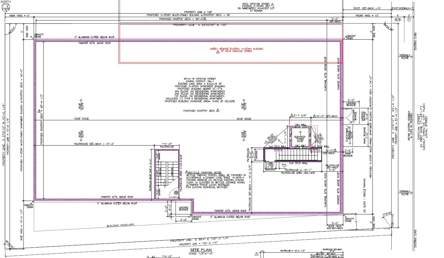 4814-18 Griscom Street. Site plan. Credit: Star Homes Management LLC via the City of Philadelphia
