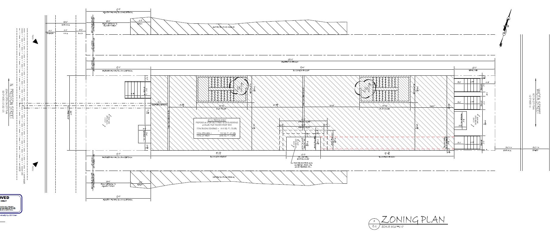 871 North Preston Street. Site plan. Credit: KCA Design Associates via the City of Philadelphia