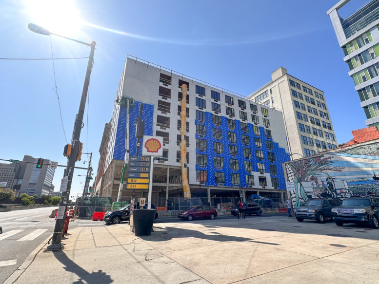 Construction Advances at Vine Street Apartments in Callowhill