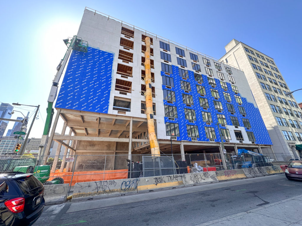 Construction Advances at Vine Street Apartments in Callowhill