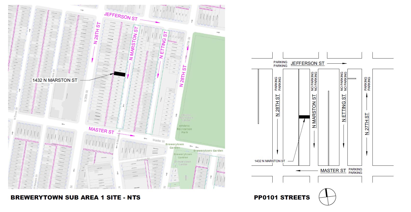 1432 North Marston Street. Area map. Credit: Moto Designshop via the City of Philadelphia