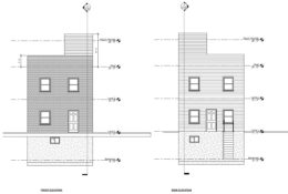 4116 Welsh Road. Building elevations. Credit: Zoning permit via the City of Philadelphia