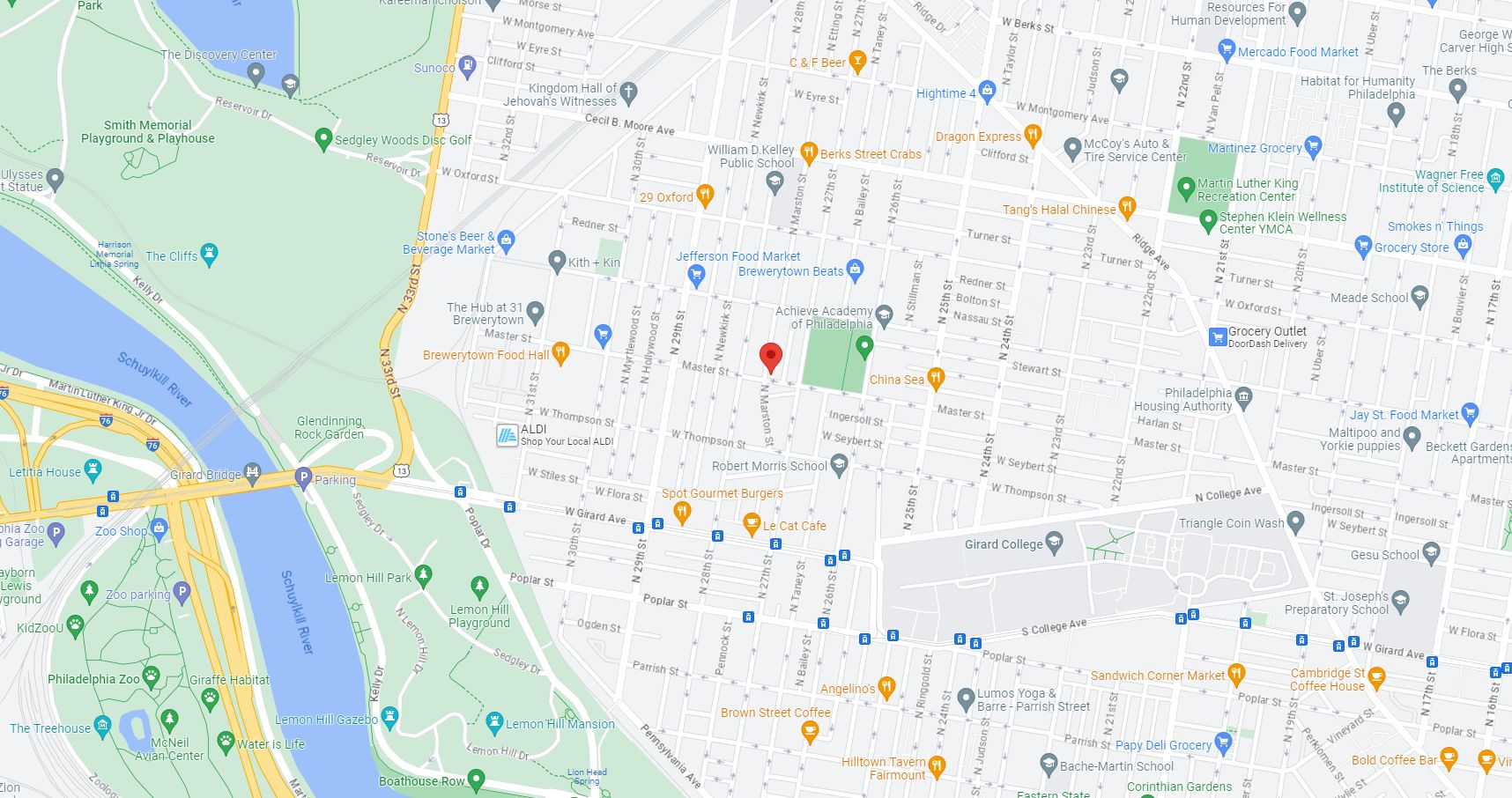 1403-13 North Marston Street. Location map. Credit: Google Maps