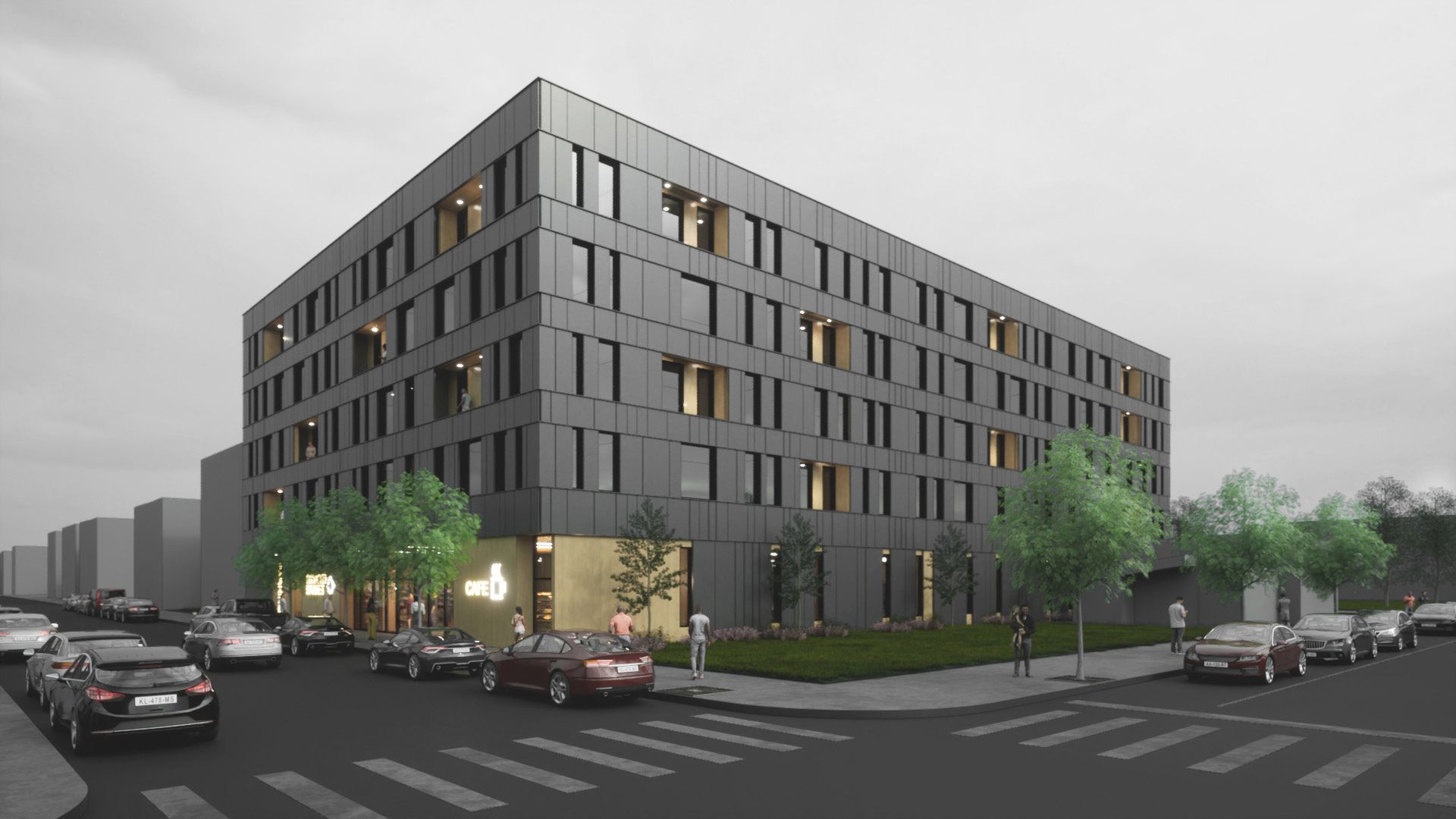 2024-28 North 22nd Street. Building rendering. Credit: Oombra Architects via the Civic Design Review