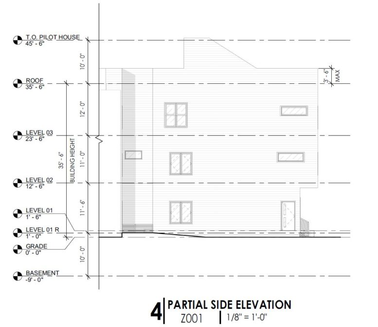 2113 East Norris Street. Partial side elevation. Credit: Designblendz via the City of Philadelphia