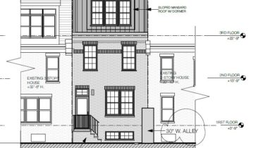 2249 Pemberton Street. Front elevation. Credit: J.O.S. Serratore & Company Architects via the City of Philadelphia