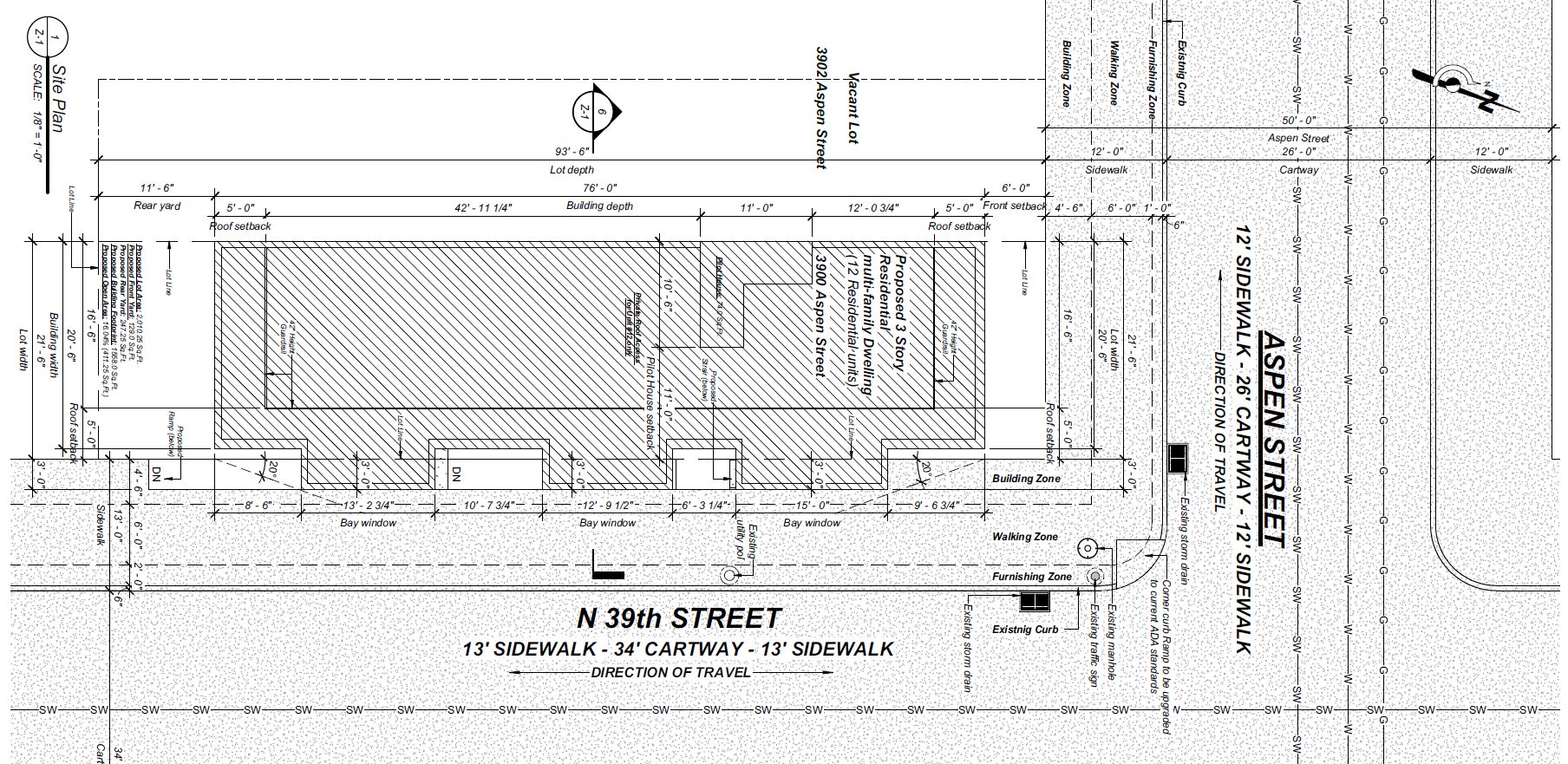 3900 Aspen Street. Site plan. Credit: Haverford Square Designs via the City of Philadelphia