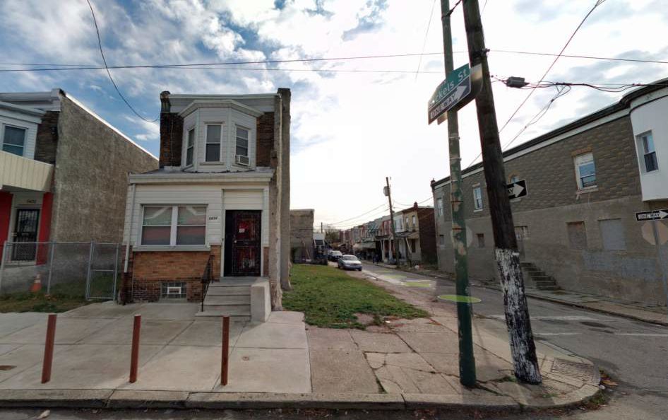 5436 West Girard Avenue. Site conditions prior to redevelopment. Looking south. Credit: Moto Designshop via the City of Philadelphia