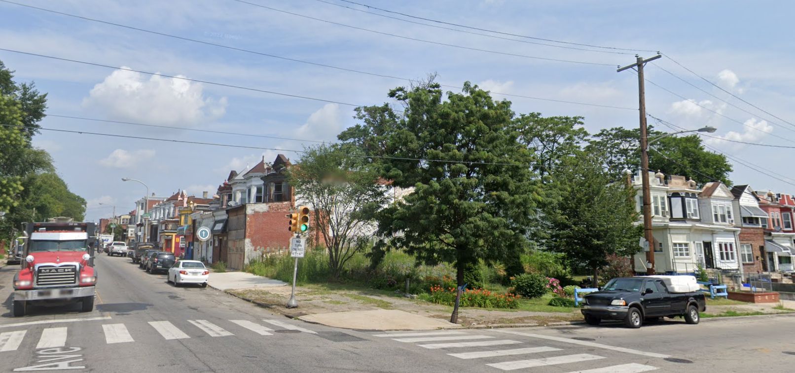 1437 South 58th Street. Site conditions prior to redevelopment. Looking north. July 2021. Credit: Google Maps