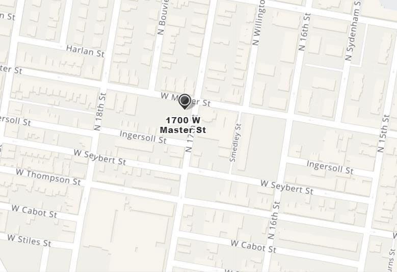 1700 Master Street. Site map. Credit: Here's The Plan, LLC via the City of Philadelphia
