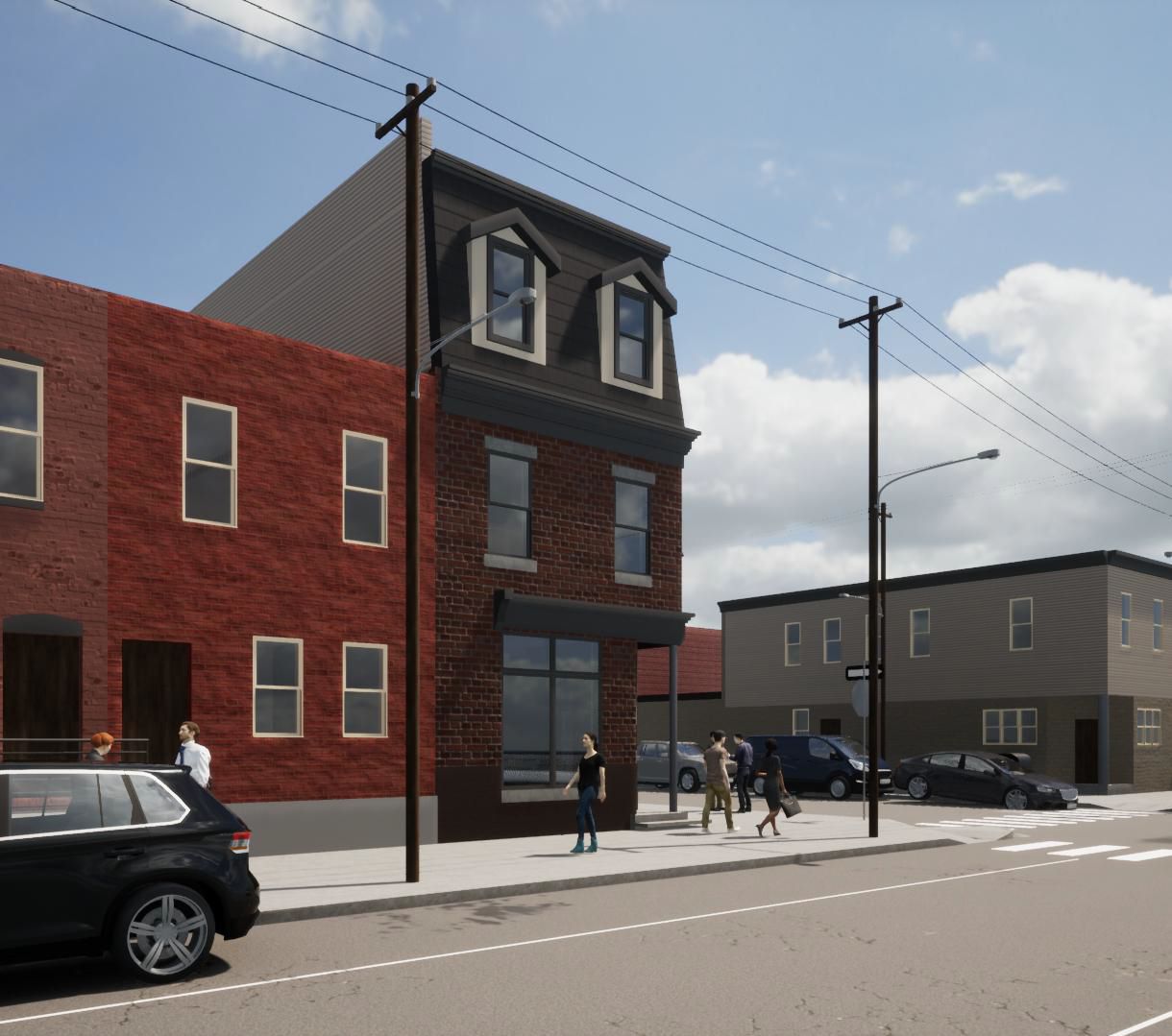 1939 South 5th Street. Building rendering. Credit: Toner Architects via the City of Philadelphia