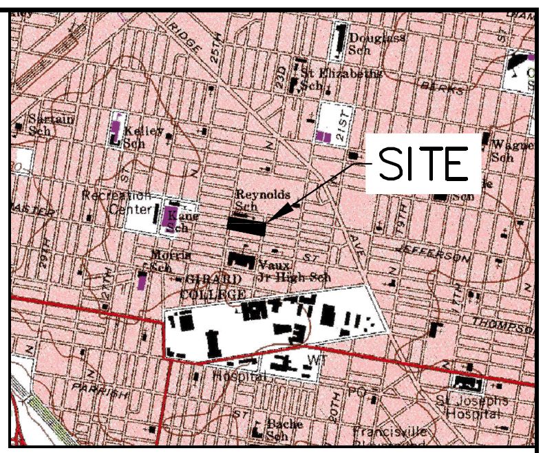 2301 Sharswood Street and 2302 Sharswood Street. Site map. Credit: Blackney Hayes Architects and KS Engineers, P.C. via the City of Philadelphia