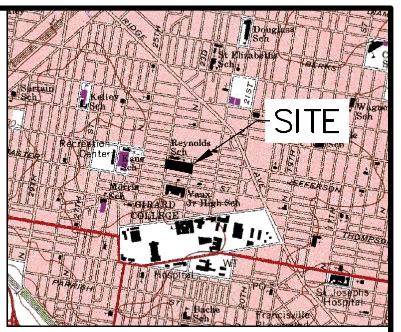 2301 Sharswood Street and 2302 Sharswood Street. Site map. Credit: Blackney Hayes Architects and KS Engineers, P.C. via the City of Philadelphia
