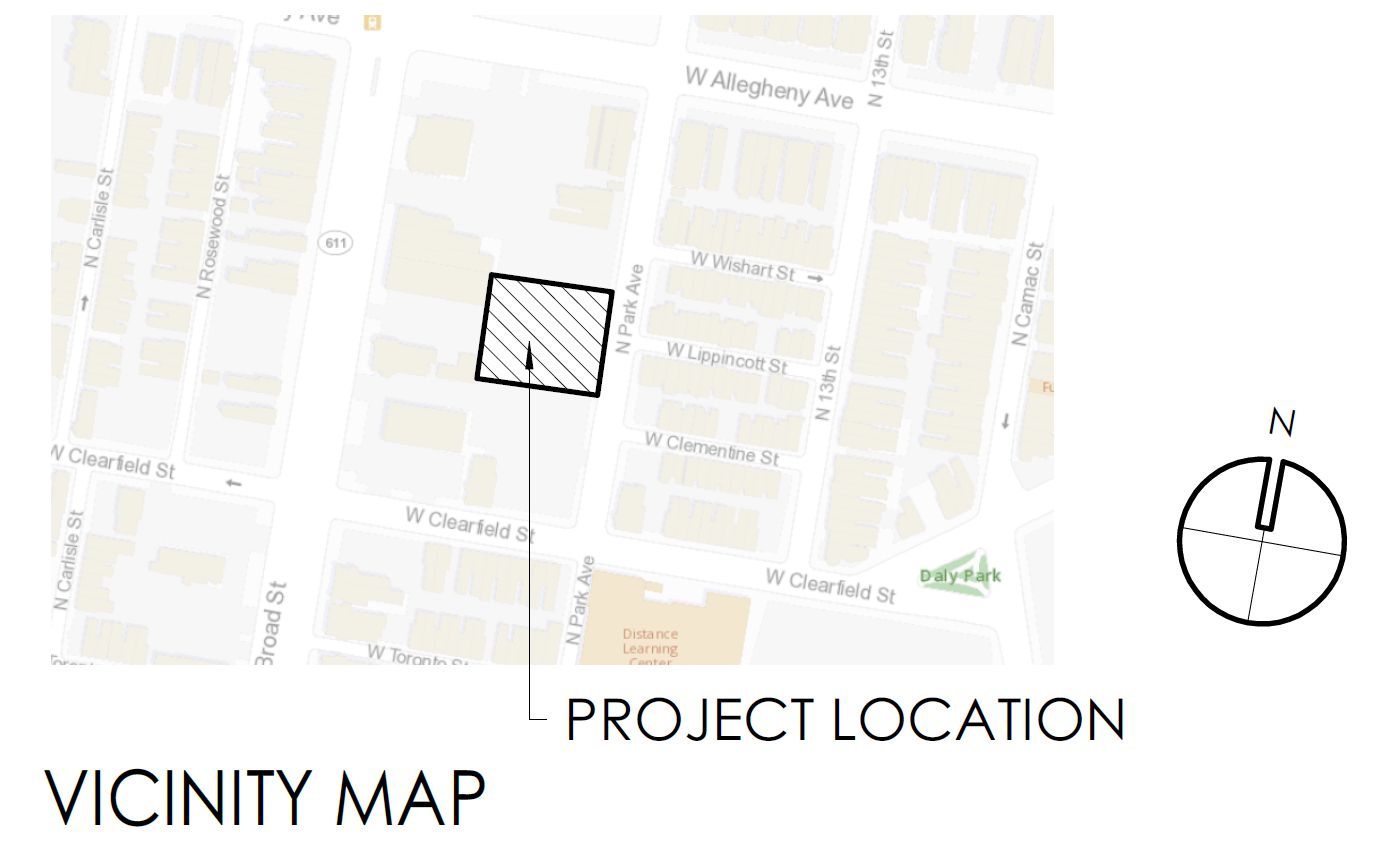 3120 North Park Avenue. Site map. Credit: Designblendz via the City of Philadelphia