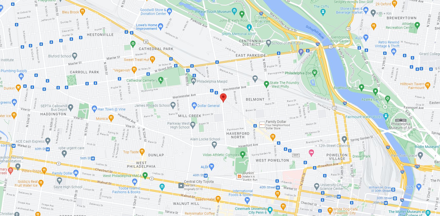 4328 Lancaster Avenue. Site map. Credit: Google Maps